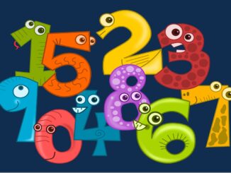 composizione con numeri creativi e allegri